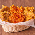ミックスチキンセット1,760 円 → 1,380 円 380 円お得！・フライドチキン×2 枚・ブラックホットチキン×2 枚・レッドホットチリチキン×2 枚