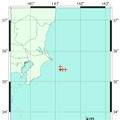推定した震源の位置