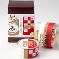 干支最中【辰】　5組(干支姿型2組+干支丸型3組)　2,160円／船橋屋こよみ（エキュート東京／1F改札内 ）