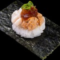 とろける白子&あん肝包み　一貫 110円