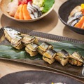 十穀米おこわのさんま包み