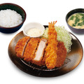 超厚切りロースかつ＆海老フライ定食 （1尾）1,200円／（2尾）1,470円