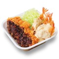 海老マヨとチキンカツの合い盛り丼弁当