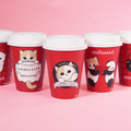 「『FAMIMA CAFÉ』ブレンドM・カフェラテM（コラボカップ）」（180円）