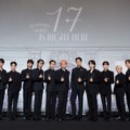 会見の様子／(P)&(C) PLEDIS Entertainment