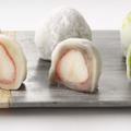 いちご大福（白あん、黒あん、抹茶） （各1個） 各600円