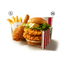 ケンタランチ ダブルチキンフィレバーガーよくばりセット