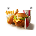 ケンタランチ チーズチキンフィレバーガーよくばりセット