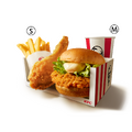 ケンタランチ チキンフィレバーガーよくばりセット