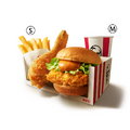 ケンタランチ 辛口チキンフィレバーガーよくばりセット