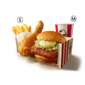 ケンタランチ 和風チキンカツバーガーよくばりセット