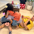 ノンスタ石田、三姉妹たちともみくちゃで遊ぶ姿公開で反響