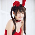 えなこ、黒の網タイツがセクシーな「描くなるうえは」バニーニーナコス披露！