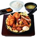 しょうが焼きの2種盛り定食