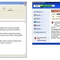 マイクロソフトの名を騙るスパムメール（左）と偽セキュリティソフト（右）