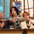 10月8日19時放送『今夜はナゾトレSP』（左から）トシ、松田元太、松倉海斗　(C)フジテレビ