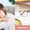 OWNDAYS × 美人百花　AU2091T-1A ピンクブラウン