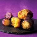 【sweet＆healthy SAZANKA】熟成やきいも（紅はるか）、熟成紫蜜いも（ふくむらさき）各700円（1本）【浪漫焼き芋 芋の巣】焼き芋 シルクスイート　300円（100gあたり）、焼き芋 あまはづき　350円（100gあたり）【米川農園 佐之衛門】焼き芋 ハロウィンスイート　432円（200gあたり）《各日数量限定》