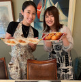 尾崎里紗アナ、元ZIP!リポーター・熊谷江里子とパン教室へ！エプロン姿での2ショット