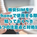 iPhoneが使えるおすすめ格安SIMを回線別に紹介！格安SIMに乗り換えるメリットとデメリットは？
