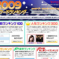 「2009検索ワードランキング」トップページ