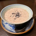 トリュフ香る貝クリームスープ／自由人酒場