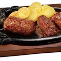 炭焼きがんこハンバーグ＆炭焼きUS産黒毛アンガスカットステーキ
