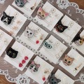 [ニャイグス]猫刺繍ピアス