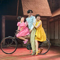 Mei (Victoria Chen), Tatsuo (Dai Tabuchi) and Satsuki (Ami Okumura Jones) in My Neighbour Totoro. (C) Manuel Harlan (C) RSC and Nippon TV
