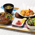 黒毛和牛ステーキご飯&牡蠣と帆立のあつあつグリル(サラダ・味噌汁・漬物付)　3,580円(税込3,938円)