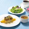 牡蠣のバター焼き添え ちいさなクリームオムライスセット　2,160円（税込 2,376 円）
