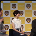 （左から）福田久雄氏、鈴木保奈美、有井宏太郎氏【撮影／ババショウタ】