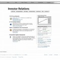 AppleのInvestor Relationsページ（画像）