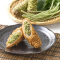 安曇野産茎わさびの巻きかつ　400円（税込）