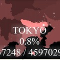 （2-3）東京都のブロードバンド回線加入者数に対するFirefox 3.6のダウンロード割合（25日20時現在）