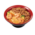 牛あいがけエビ中華丼（並盛）890円
