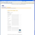 VISAをかたるフィッシングサイト