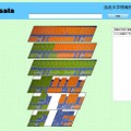 建物全体のフロア地図が表示された状態