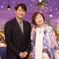 左から）香取慎吾、上沼恵美子（C）フジテレビ
