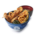 たれづけいかづくし天丼（みそ汁付）960円（税込）