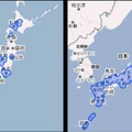 エリア拡大前と後の比較