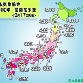 桜前線最新マップ