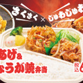かきあげ＆しょうが焼弁当：690円（税込）
