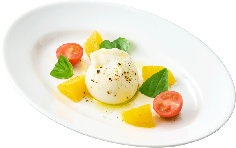 「ブッラータチーズとオレンジのカプレーゼ」（税込759円）