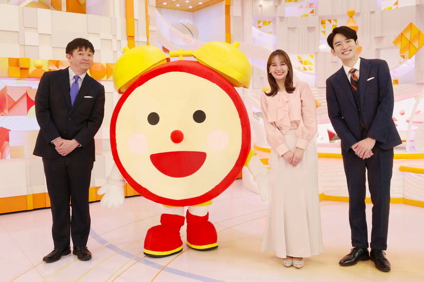 左から）伊藤利尋（フジテレビアナウンサー）、井上清華（フジテレビアナウンサー）、生田竜聖（フジテレビアナウンサー）（C）フジテレビ