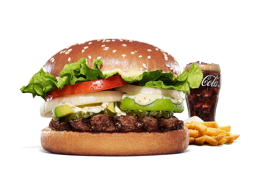 「クリーミーマヨ アボカドワッパー」単品630円、セット700円