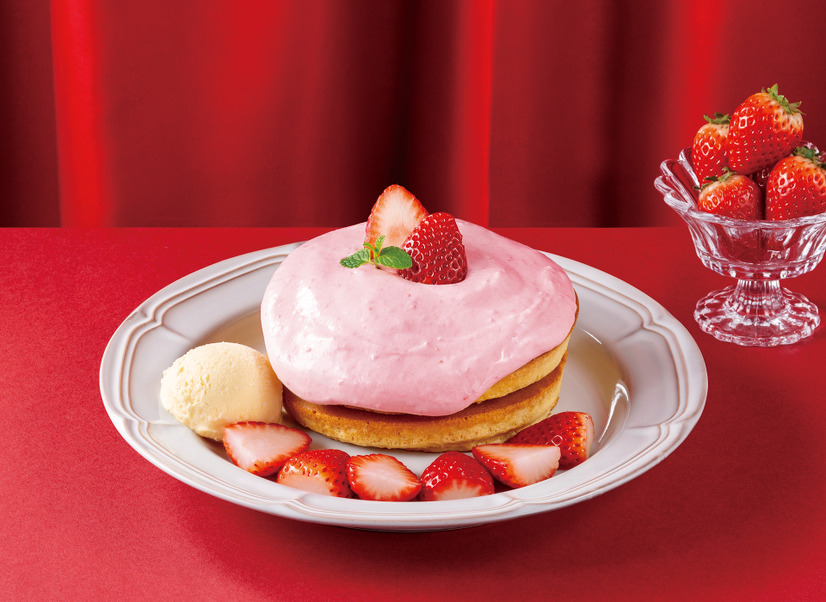 春限定「苺のホットケーキ～まろやか苺ミルククリーム～」単品 1,330円→1,130円