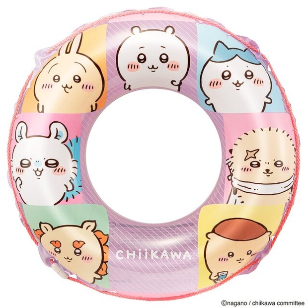 「ちいかわ」夏のレジャー向け新商品が本日4月10日11時より発売！うきわや晴雨兼用折傘、オモテウラ楽しめるコースター全22種も