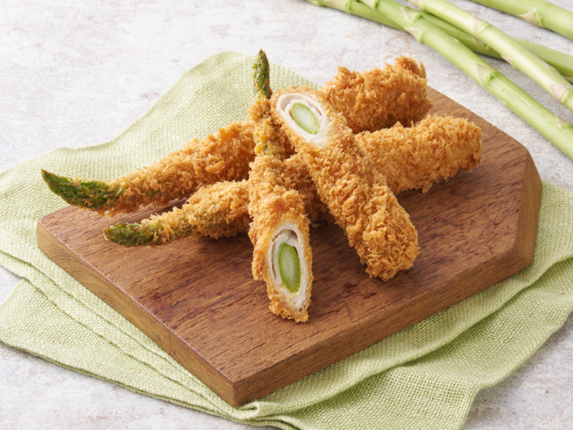 「アスパラの巻きかつ」416円（税込）