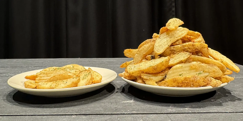 食べても食べても減ったように見えない？「ほぼ1kgポテト」